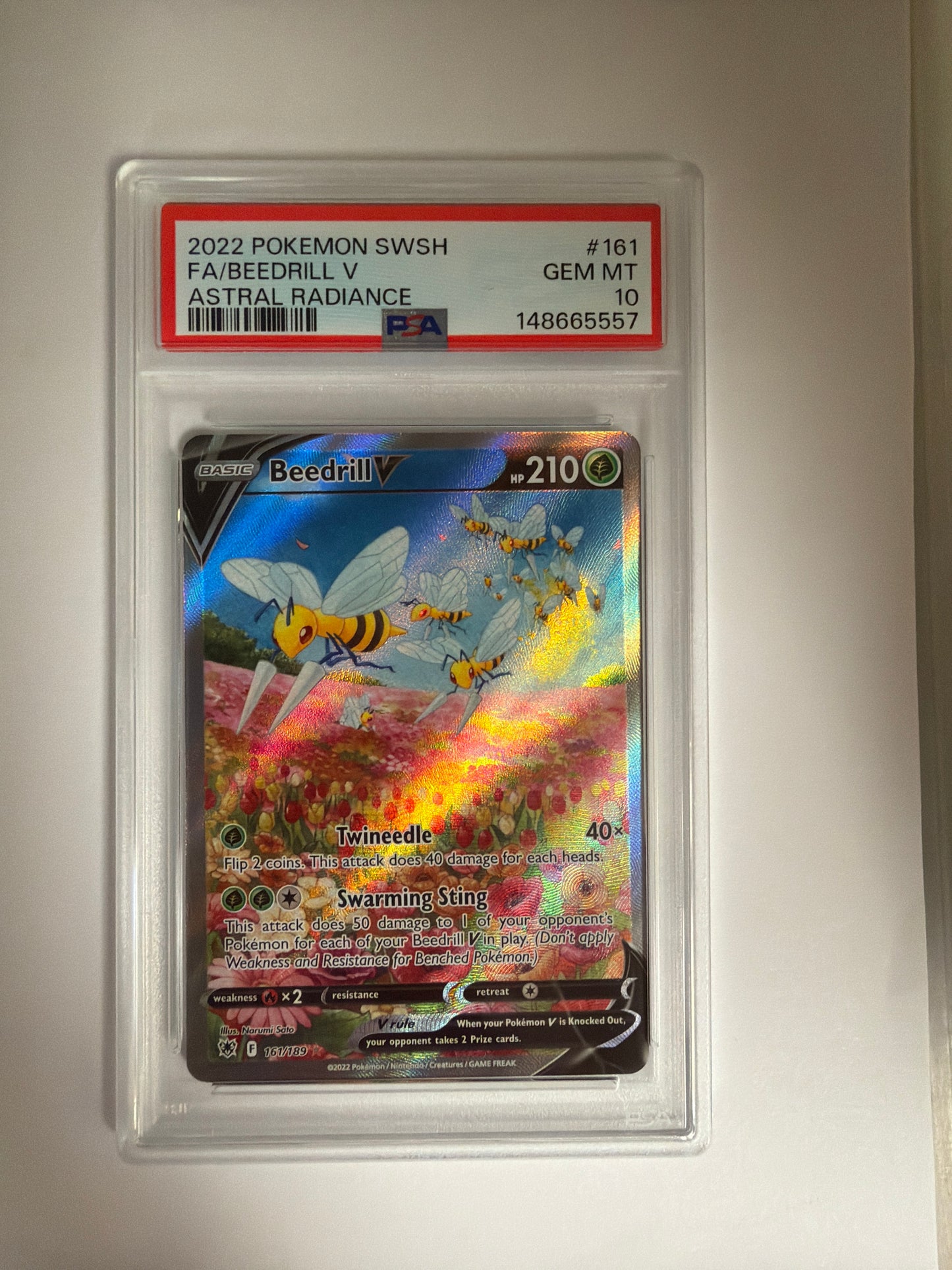 2022 BEEDRILL #161 ASTRAL RADIANCE PSA 10 PK1214