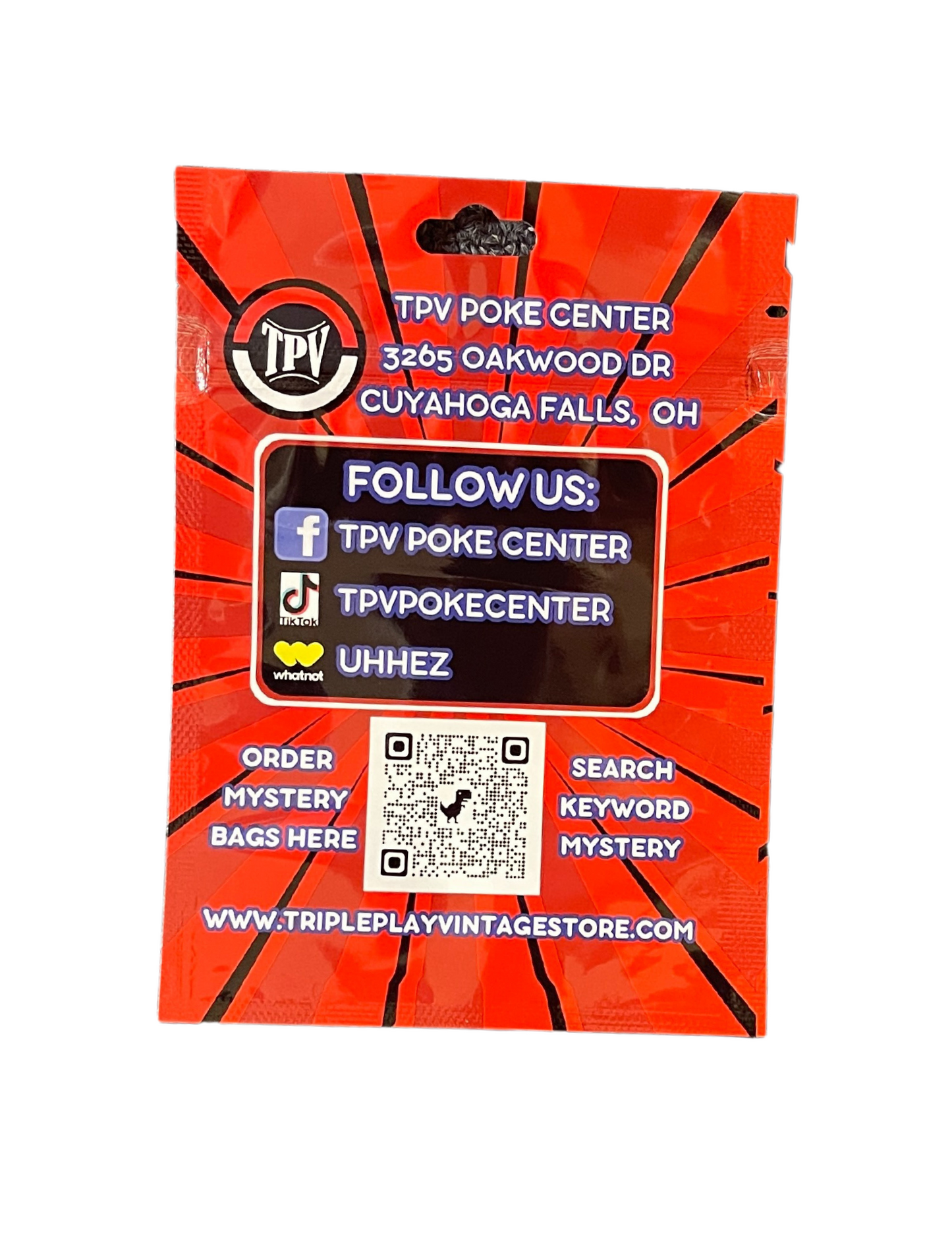 $99 TPV POKE CENTER MYSTERY BAG (6 PACKS). NO DUPES!!