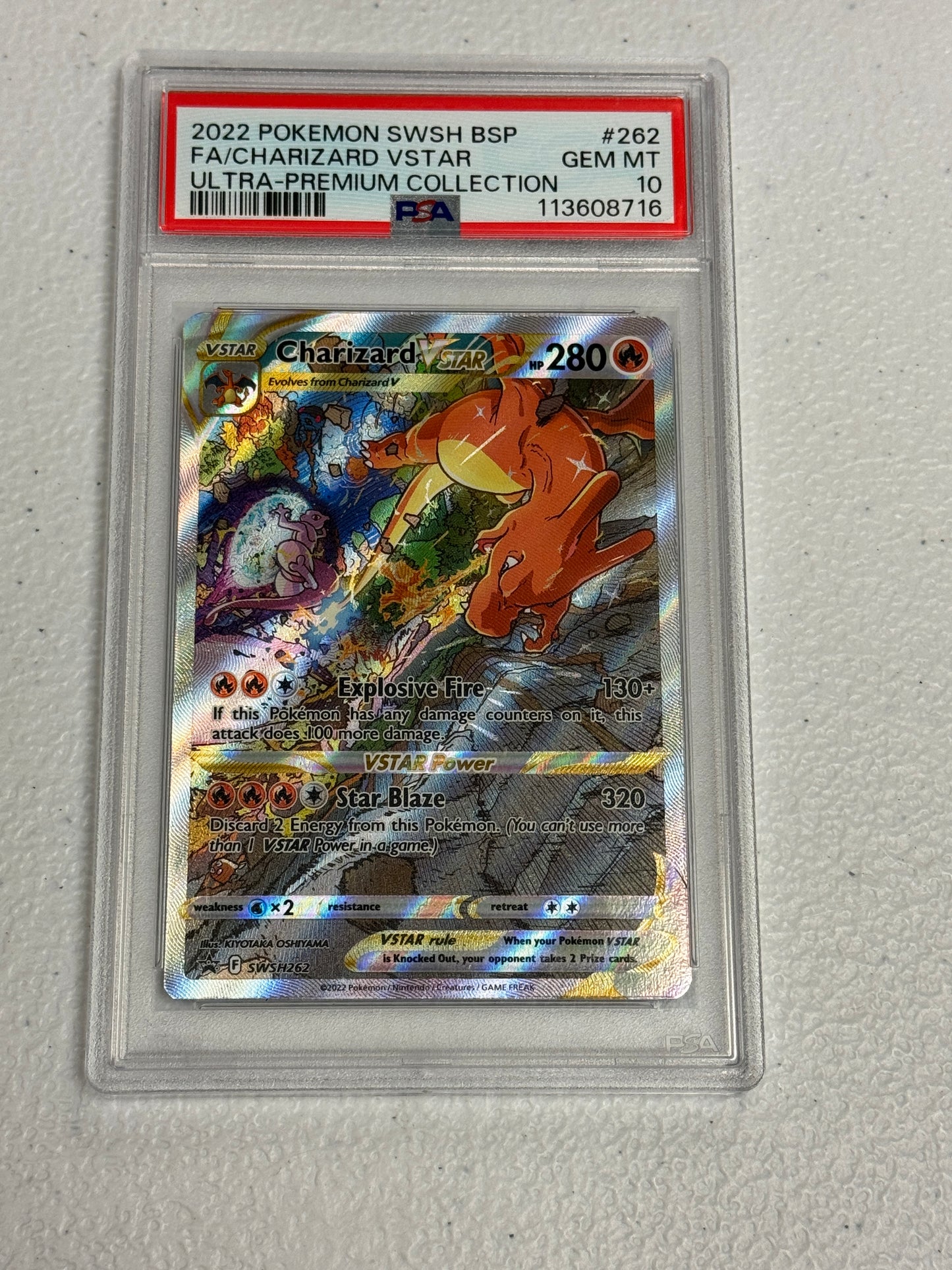 2022 SWSH BSP CHARIZARD VSTAR #262 PSA 10 PK1030