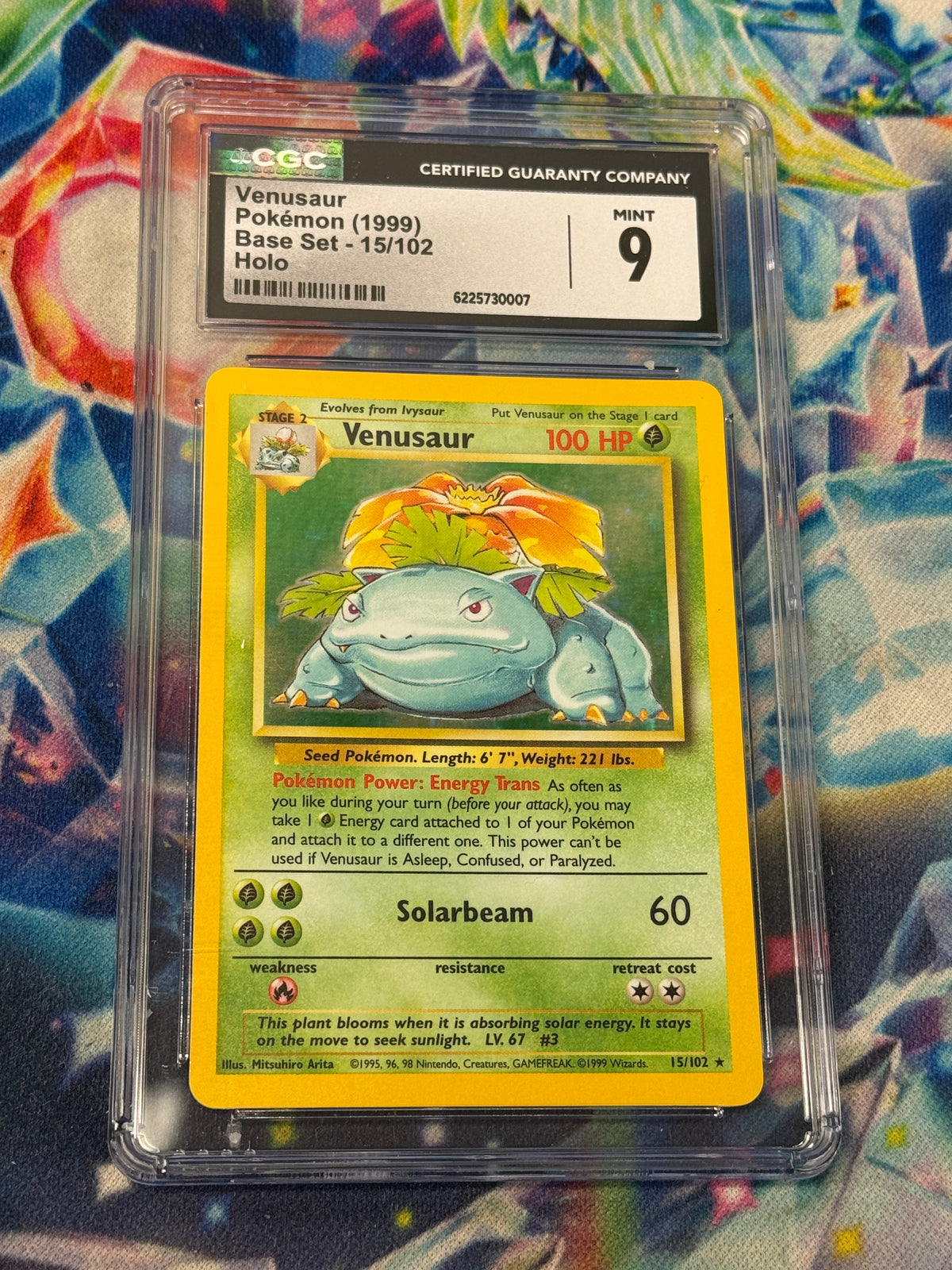 1999 POKEMON BASE SET VENUSAUR 15/102 CGC 9 PK1724