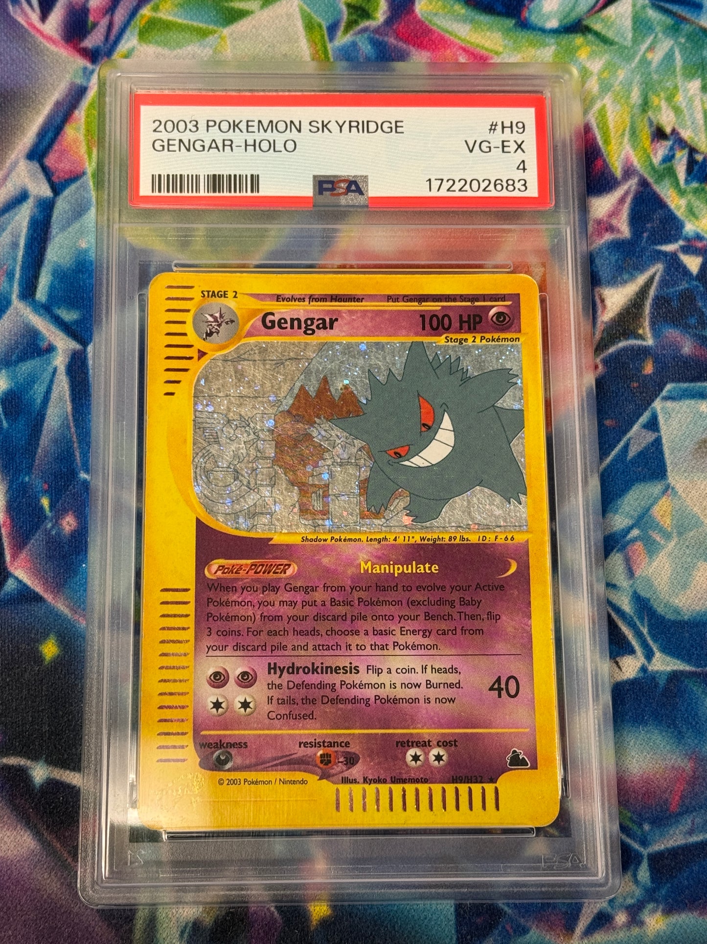 2003 SKYRIDGE GENGAR #H9 PSA 4 PK1016