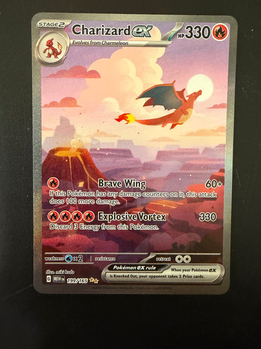 151 CHARIZARD EX 199/165 PK1369 RAW
