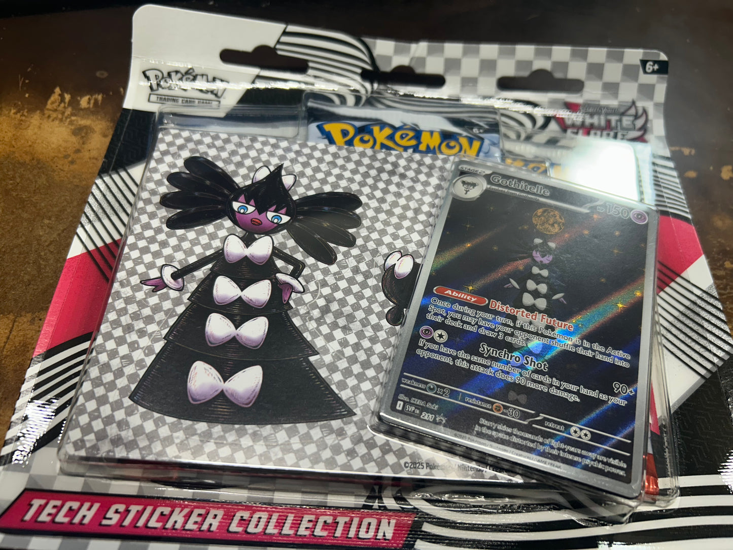 WHITE FLARE tech sticker 3-PACK BLISTER