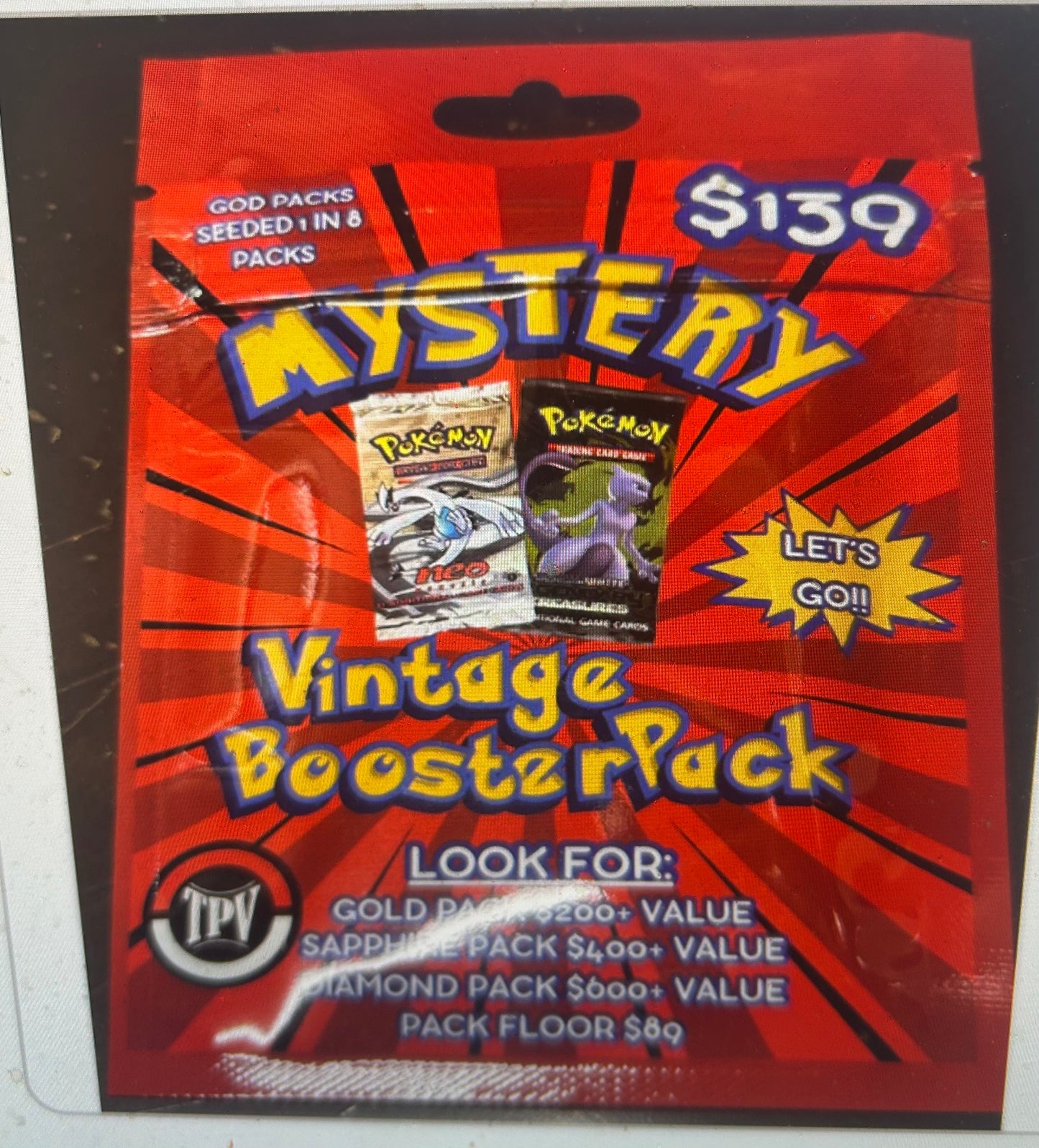 MYSTERY VINTAGE BOOSTER PACK $139 CASE OF 12.