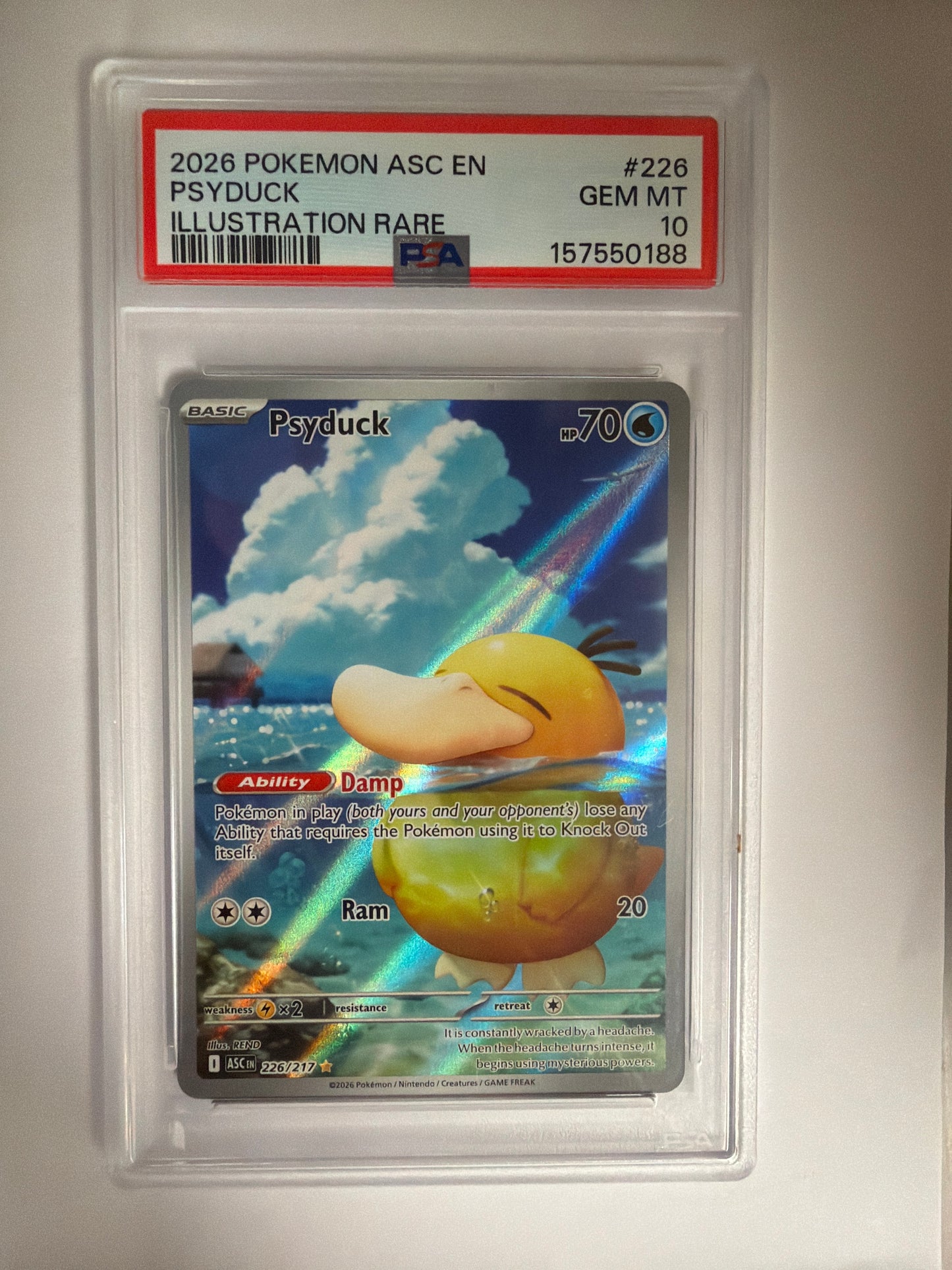 2026 PSYDUCK #226 ASCENDED HEROES PSA 10 PK1221