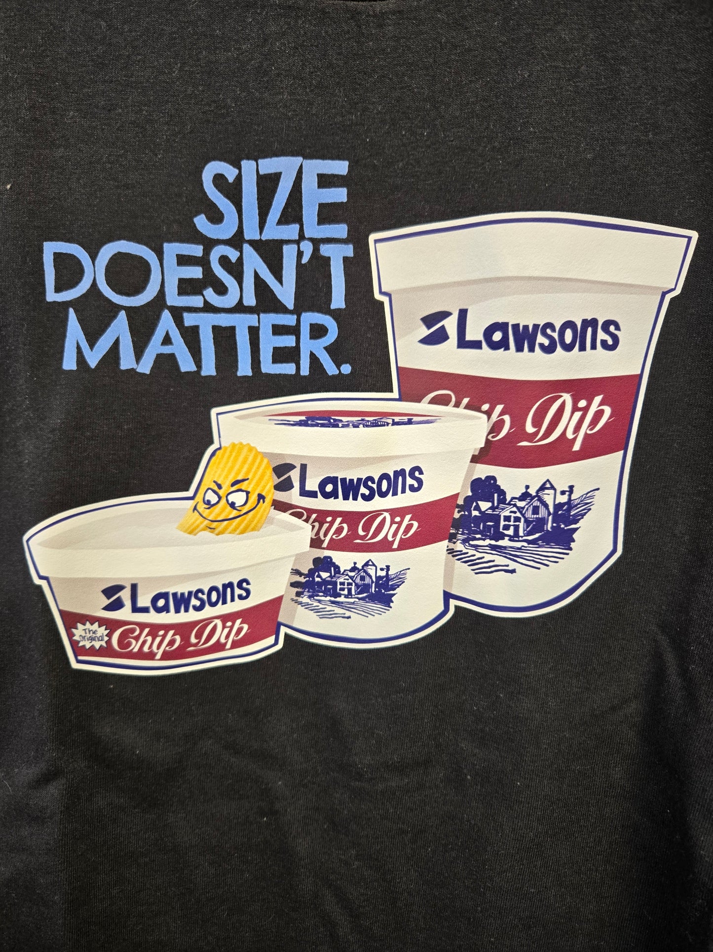 LAWSON'S "SIZE DOESN'T MATTER" T-SHIRT---FALLS