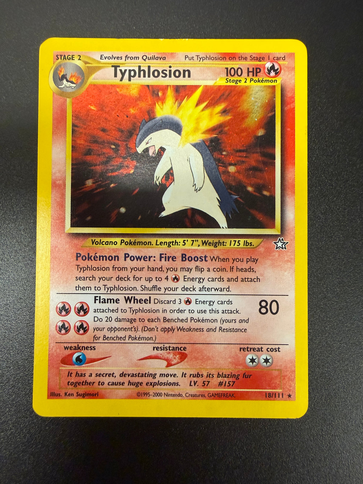 NEO GENESIS TYPHLOSION 18/111 PK1750 RAW