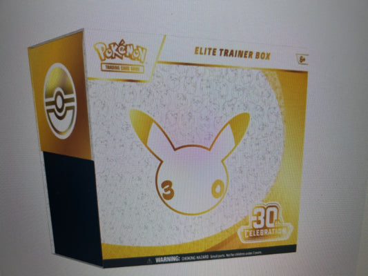 CELEBRATIONS 30TH ANNIVERSARY SEALED ELITE TRAINER BOX. LIMIT 3    *RELEASE 9/16*