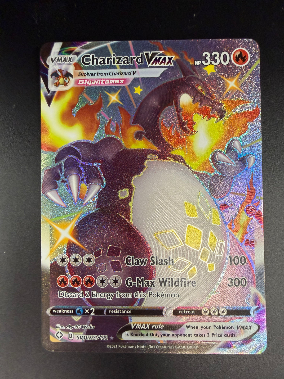 SHINING FATES CHARIZARD VMAX SV107/ SV122