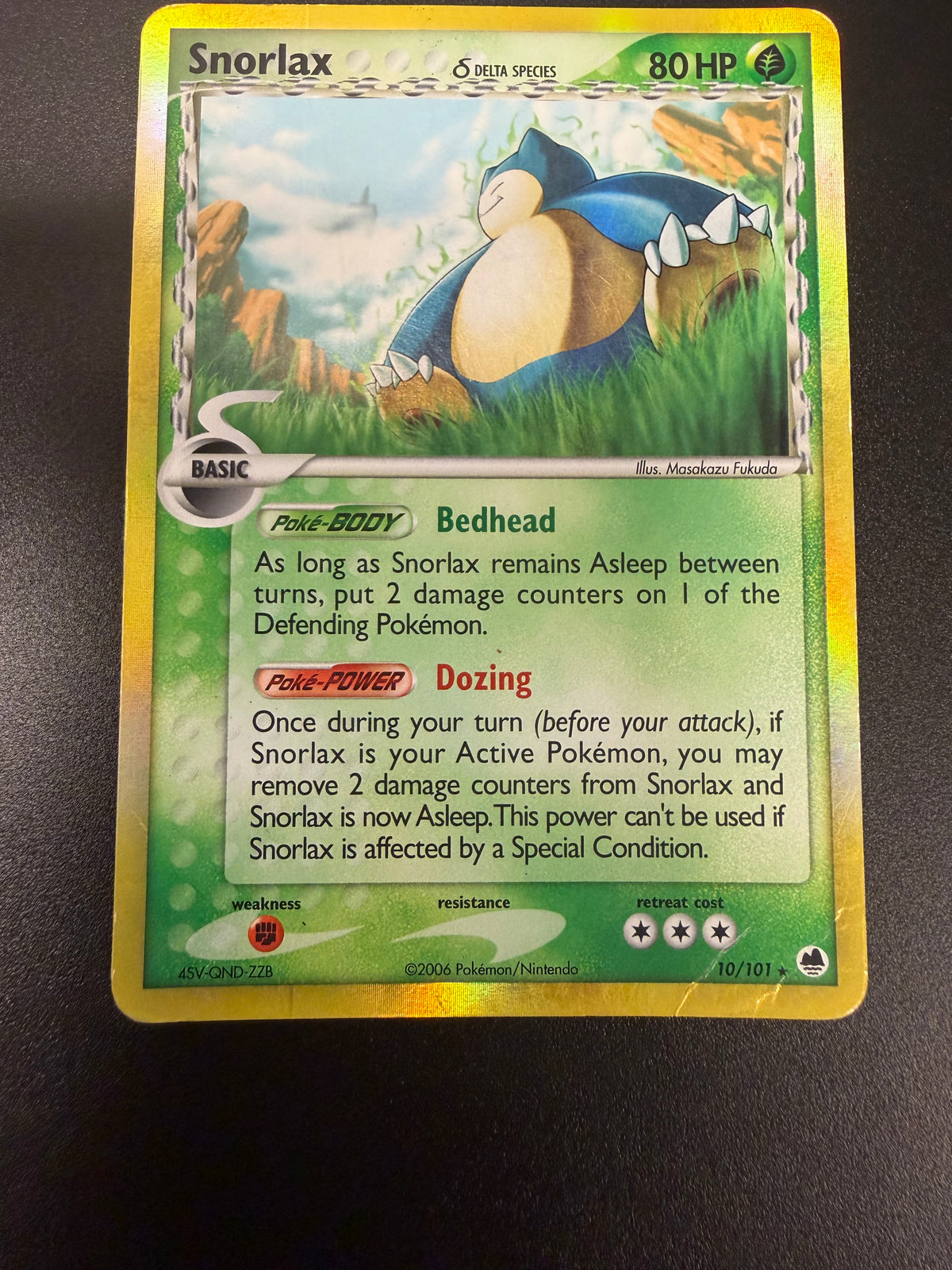 DRAGON FRONTIERS SNORLAX 10/101 PK1748 RAW