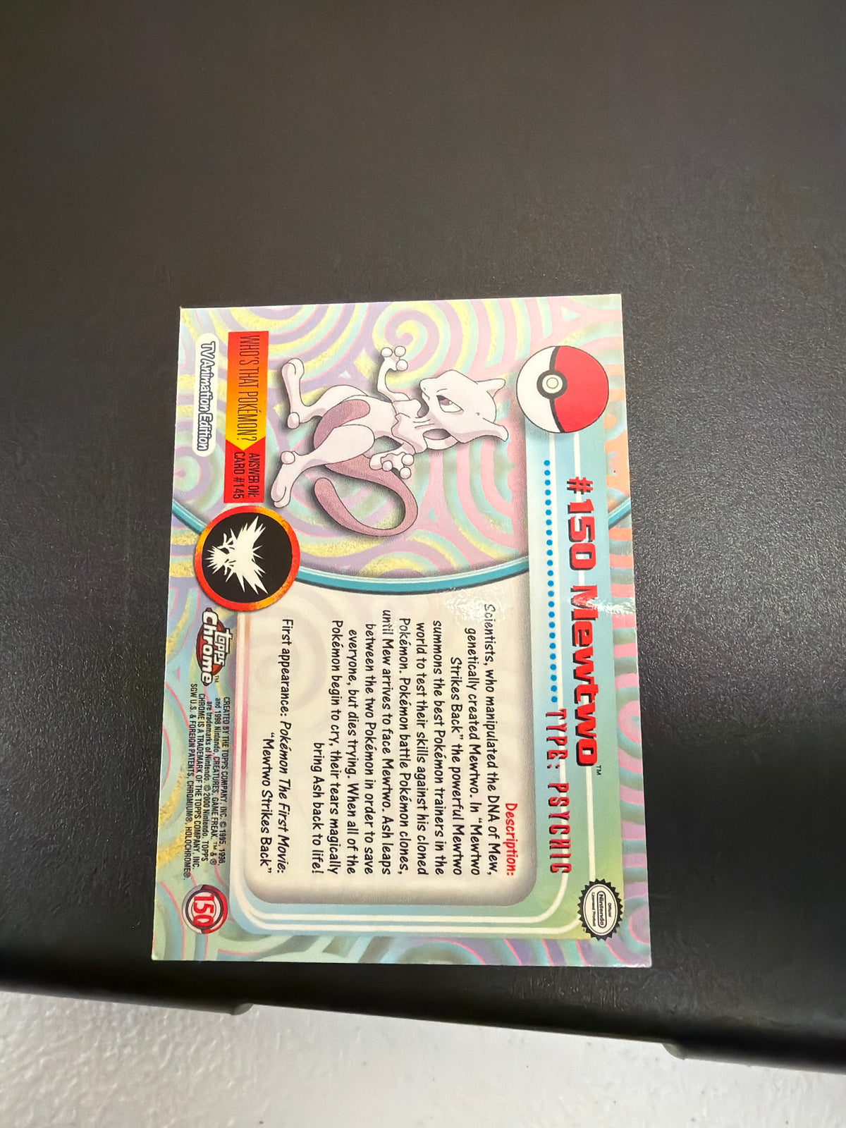 TOPPS CHROME MEWTWO #150 *PK1765* RAW