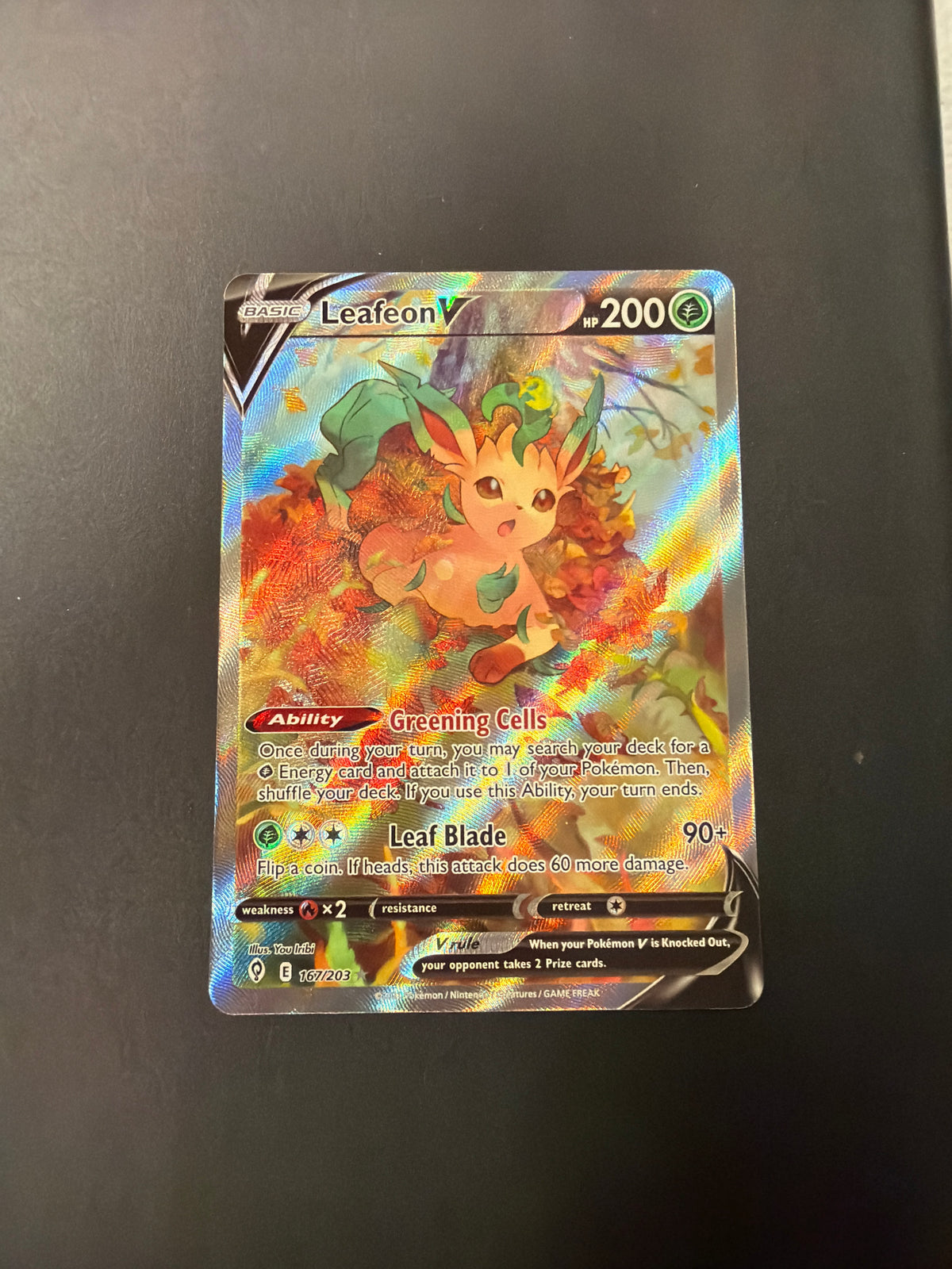 Evolving Skies Leafeon V 167/203 *PK1552*