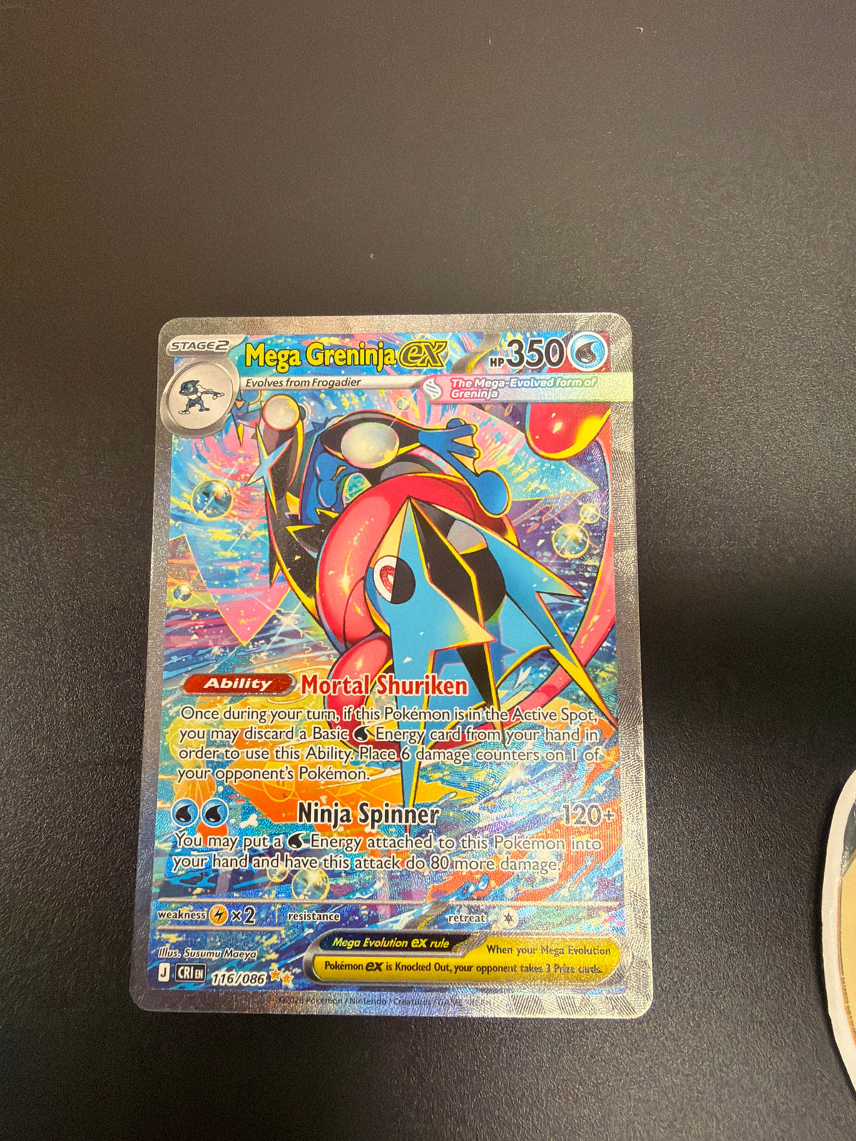 CHAOS RISING MEGA GRENINJA EX 116/086 PK1761
