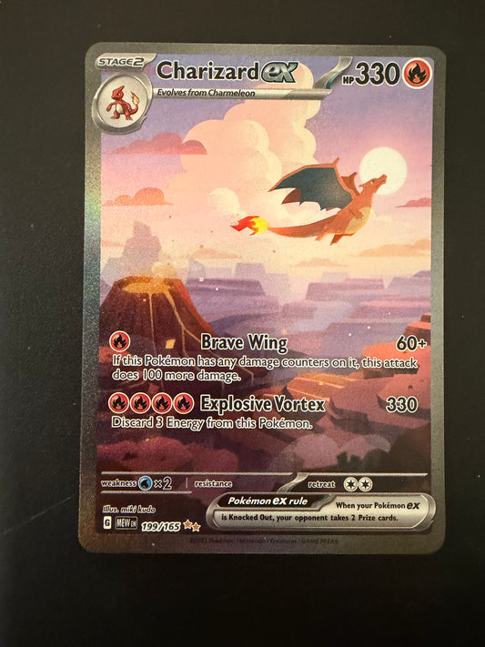 151 CHARIZARD EX 199/165 PK1368 RAW
