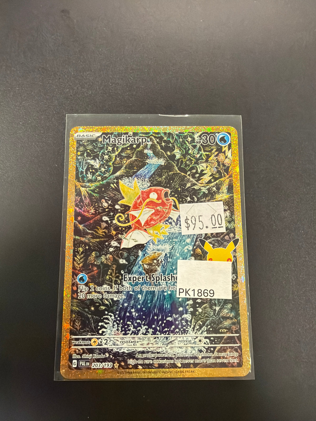 30TH ANNIVERSARY MAGIKARP 203/193 RAW PK1869
