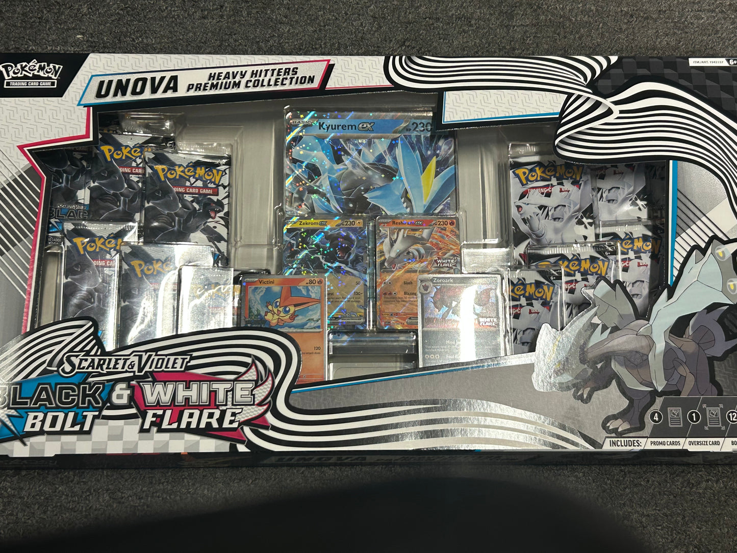HEAVY HITTERS BLACK BOLT/WHITE FLARE UNOVA COLLECTION