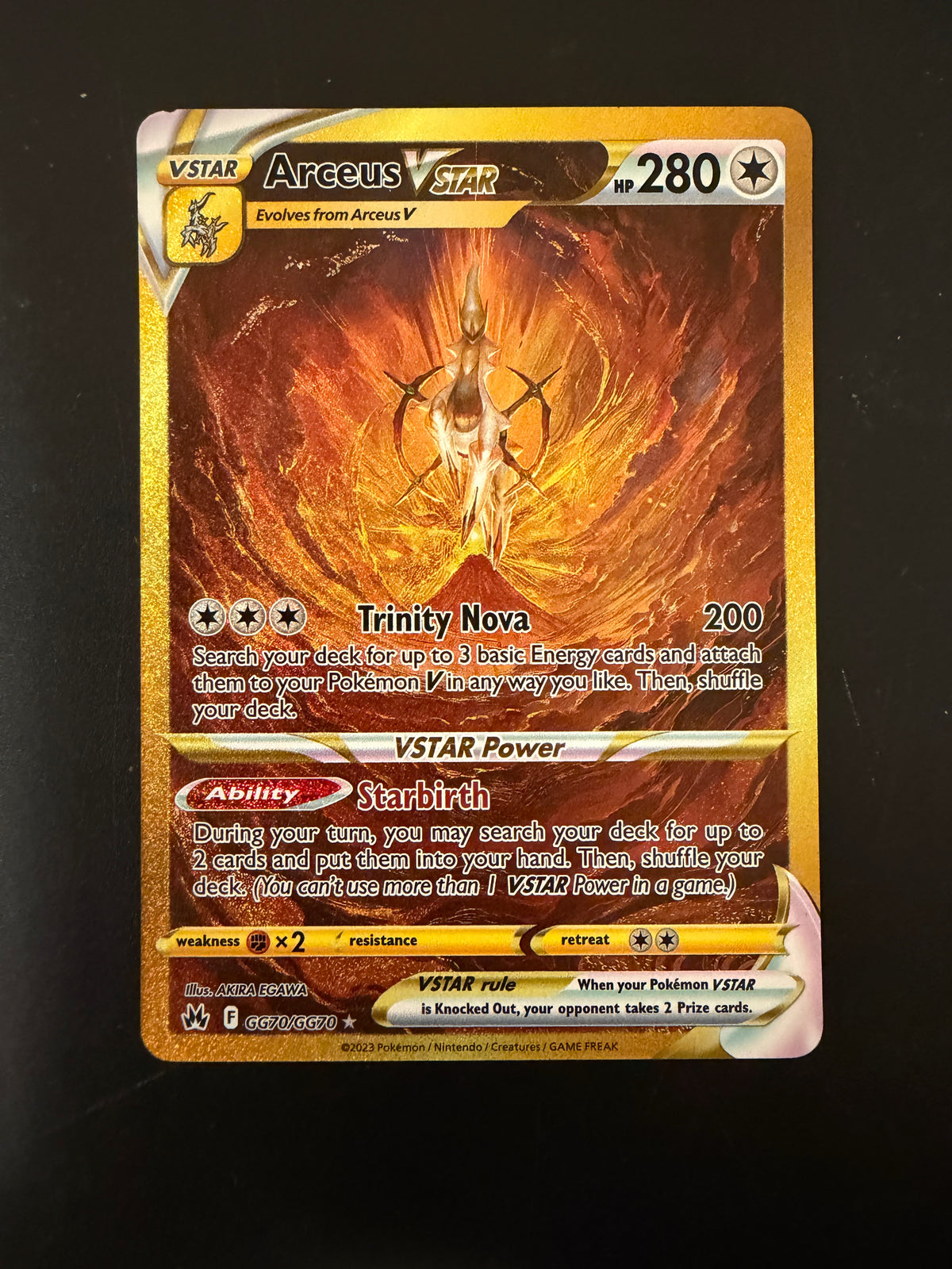 CROWN ZENITH ARCEUS VSTAR GG70/GG70 PK1386