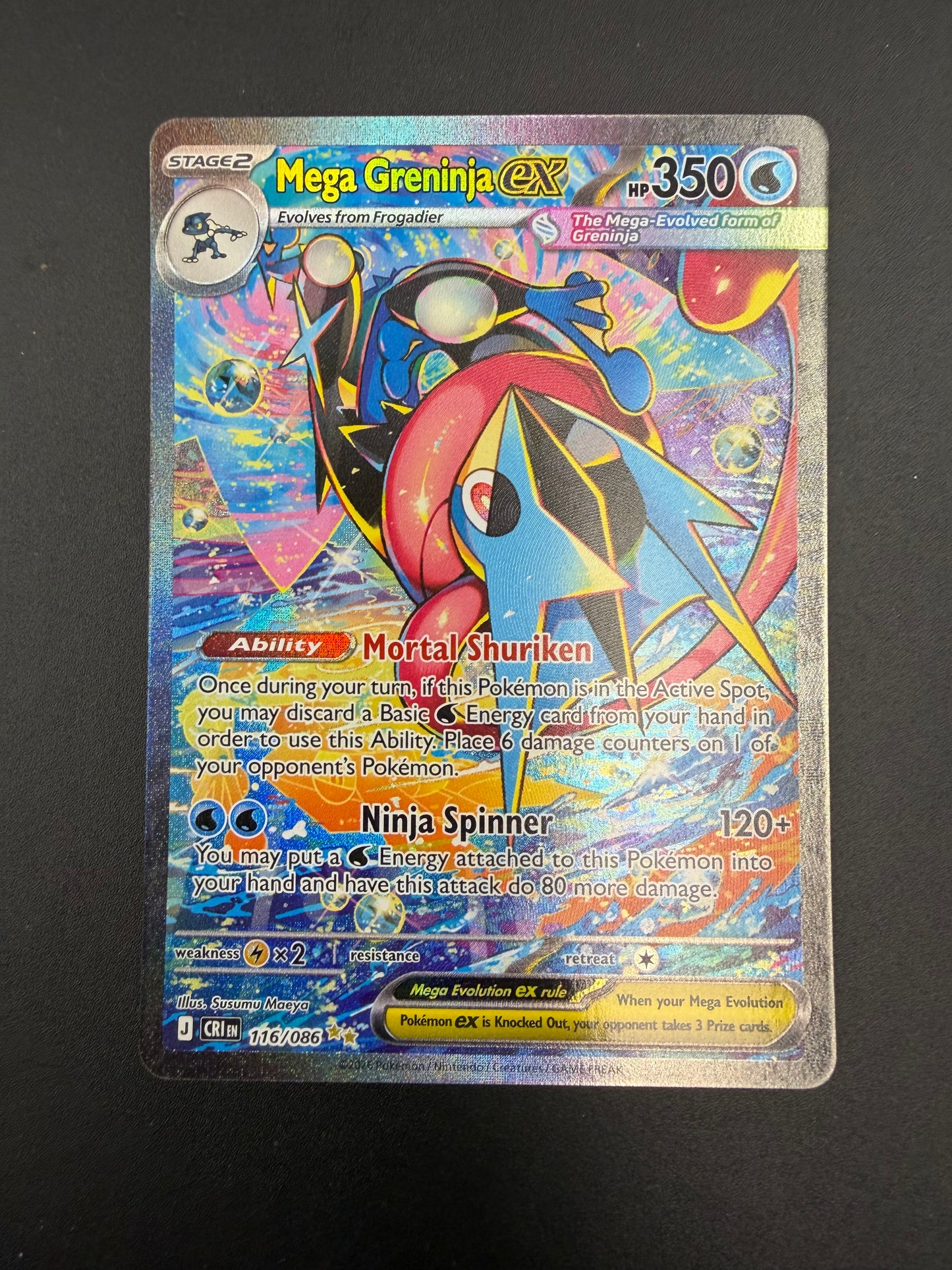 CHAOS RISING MEGA GRENINJA EX 116/086 PK1405