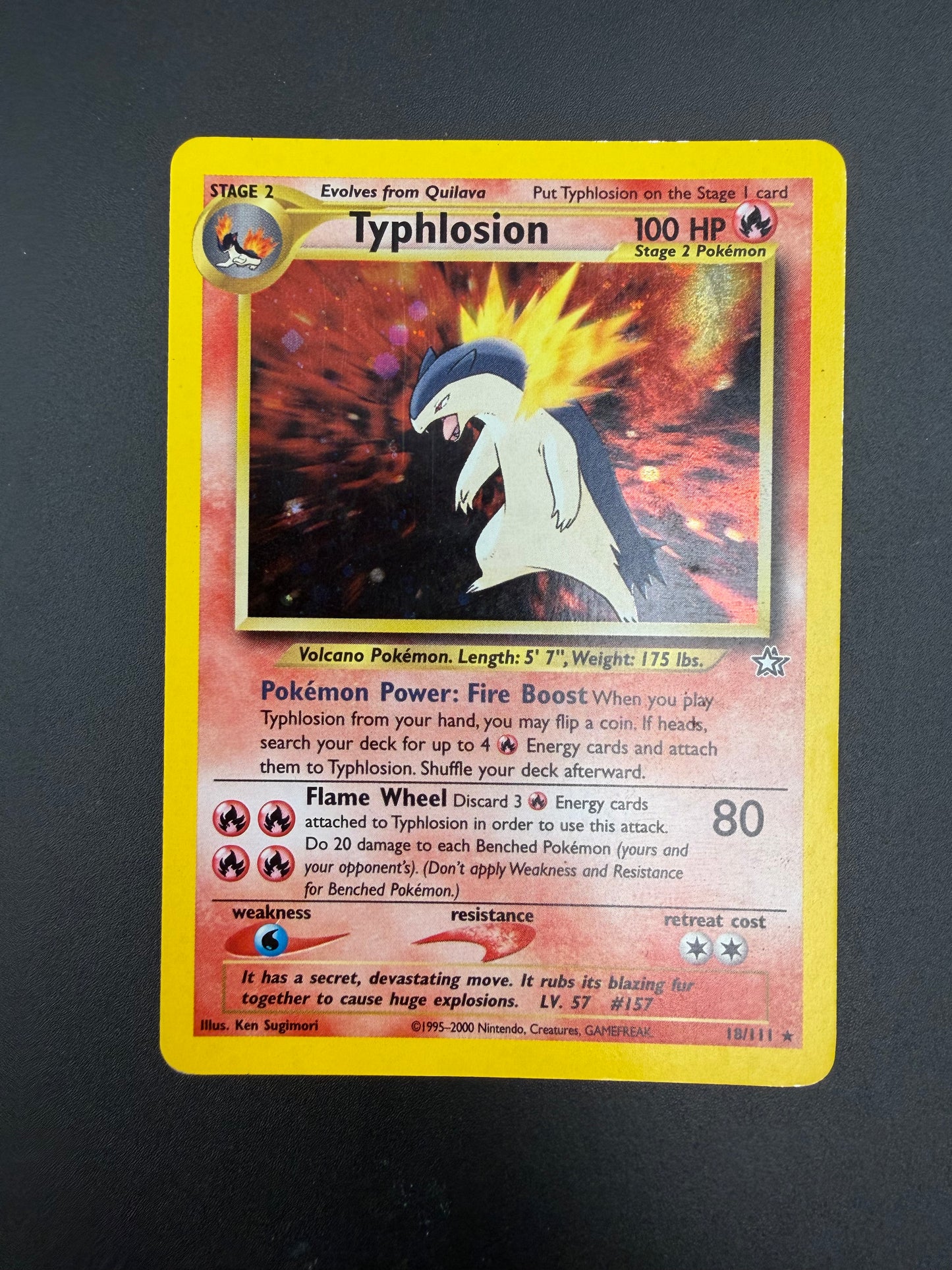 NEO GENESIS TYPHLOSION 18/111 PK1410