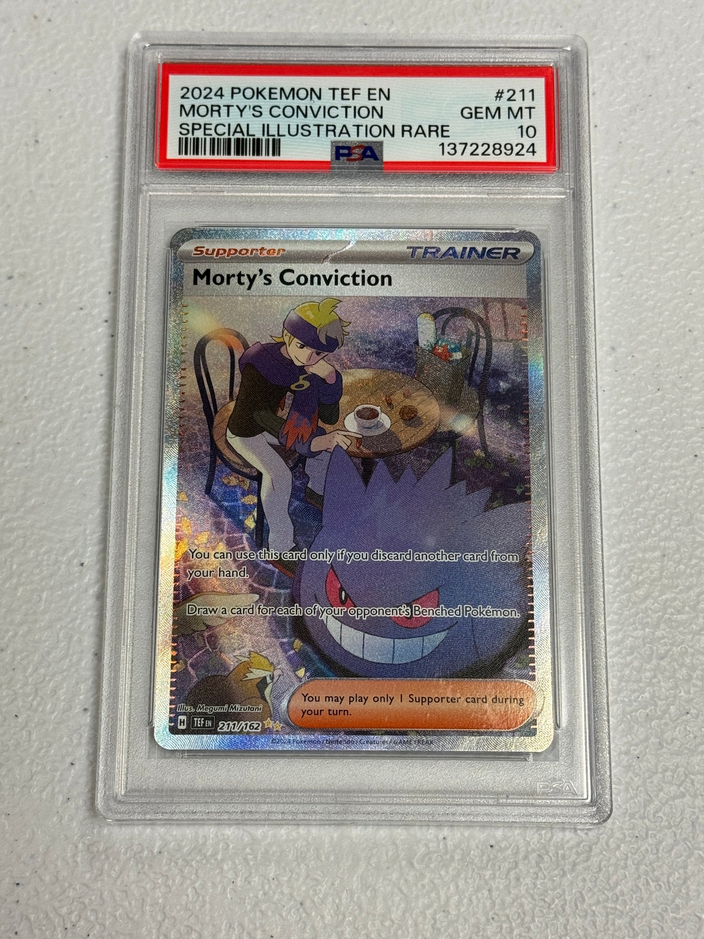 2024 TEMPORAL FORCES MORTY'S CONVICTION #211  PSA 10  PK1027