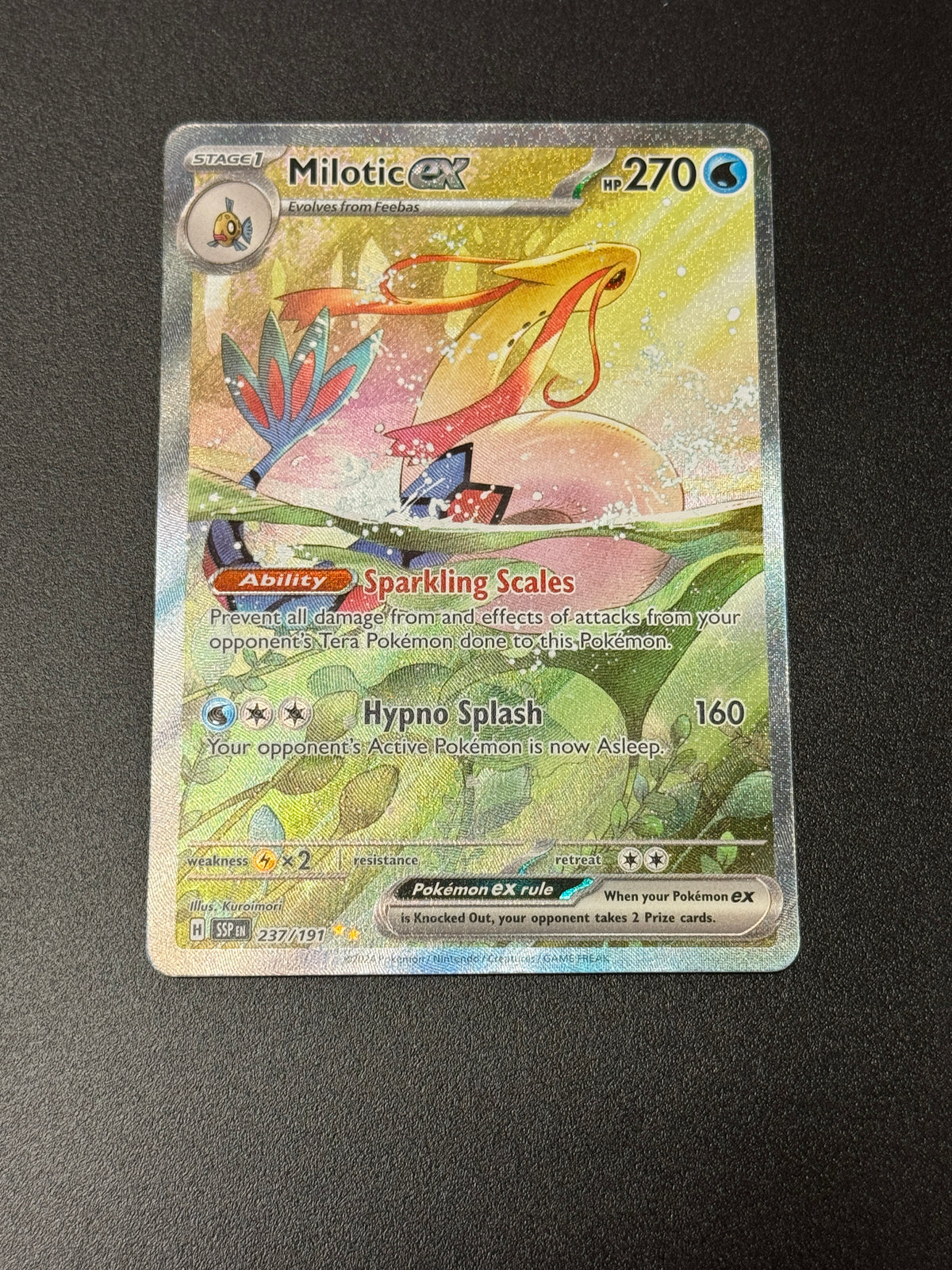 SURGING SPARKS MILOTIC EX  237/191  PK1509