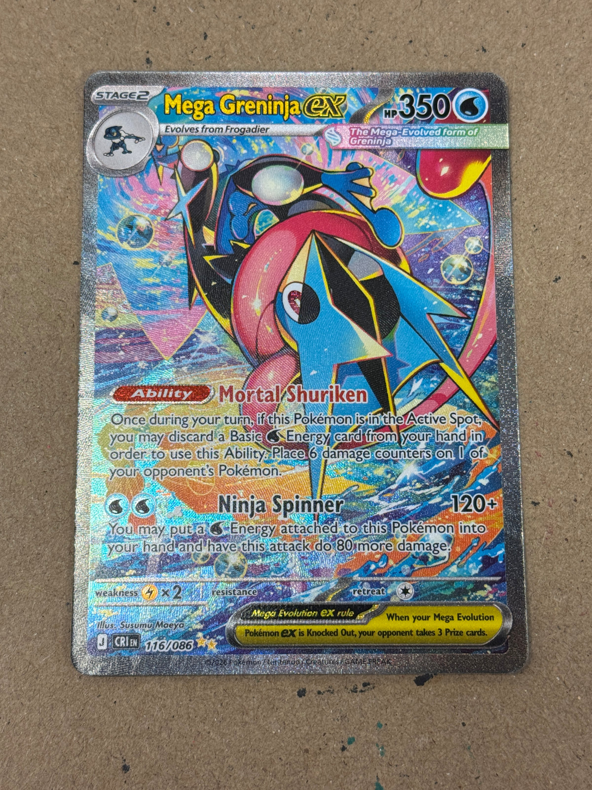 CHAOS RISING MEGA GRENINJA EX  116/086  PK1766