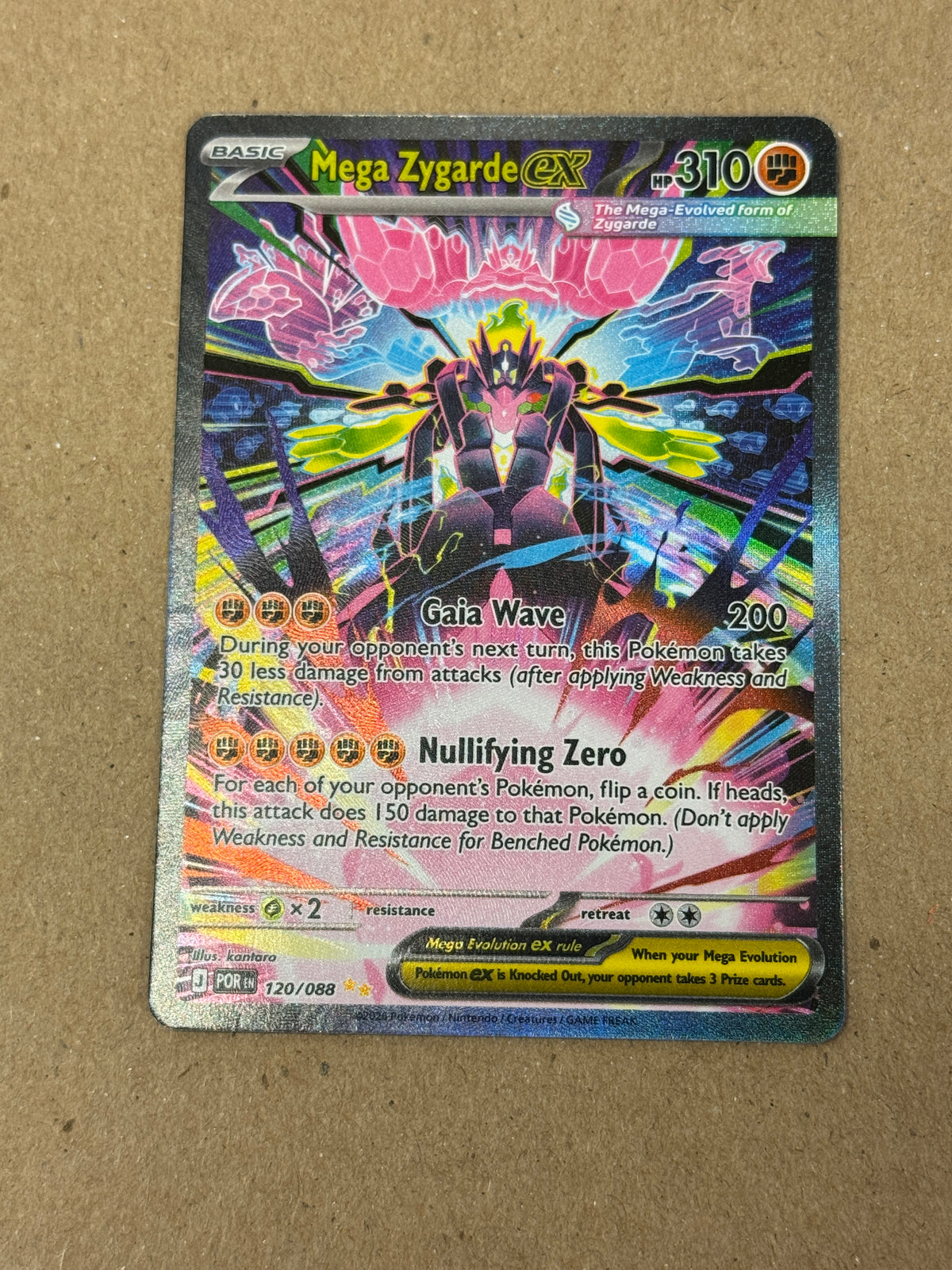 PERFECT ORDER MEGA ZYGARDE ex  120/088  RAW  PK1778