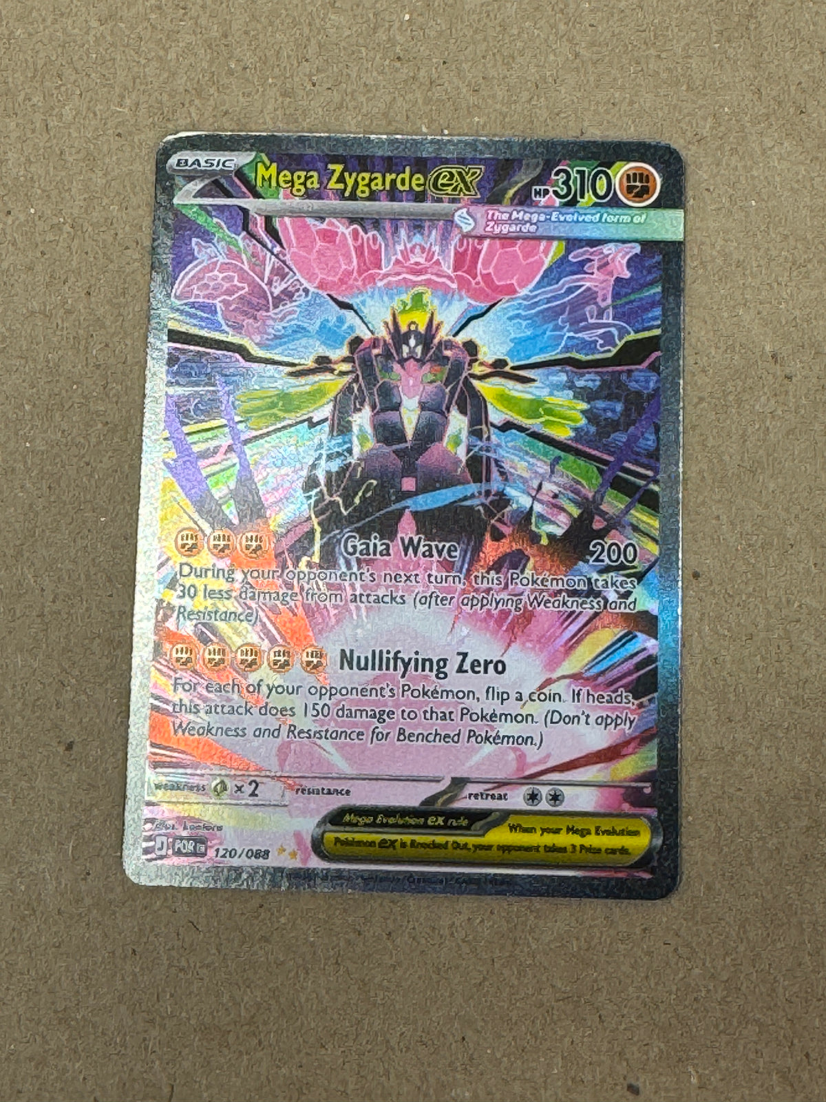 PERFECT ORDER MEGA ZYGARDE ex  120/088  RAW  PK1779