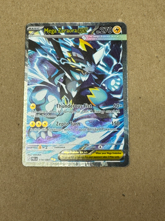PITCH BLACK MEGA ZERAORA ex  114/084  RAW PK1784