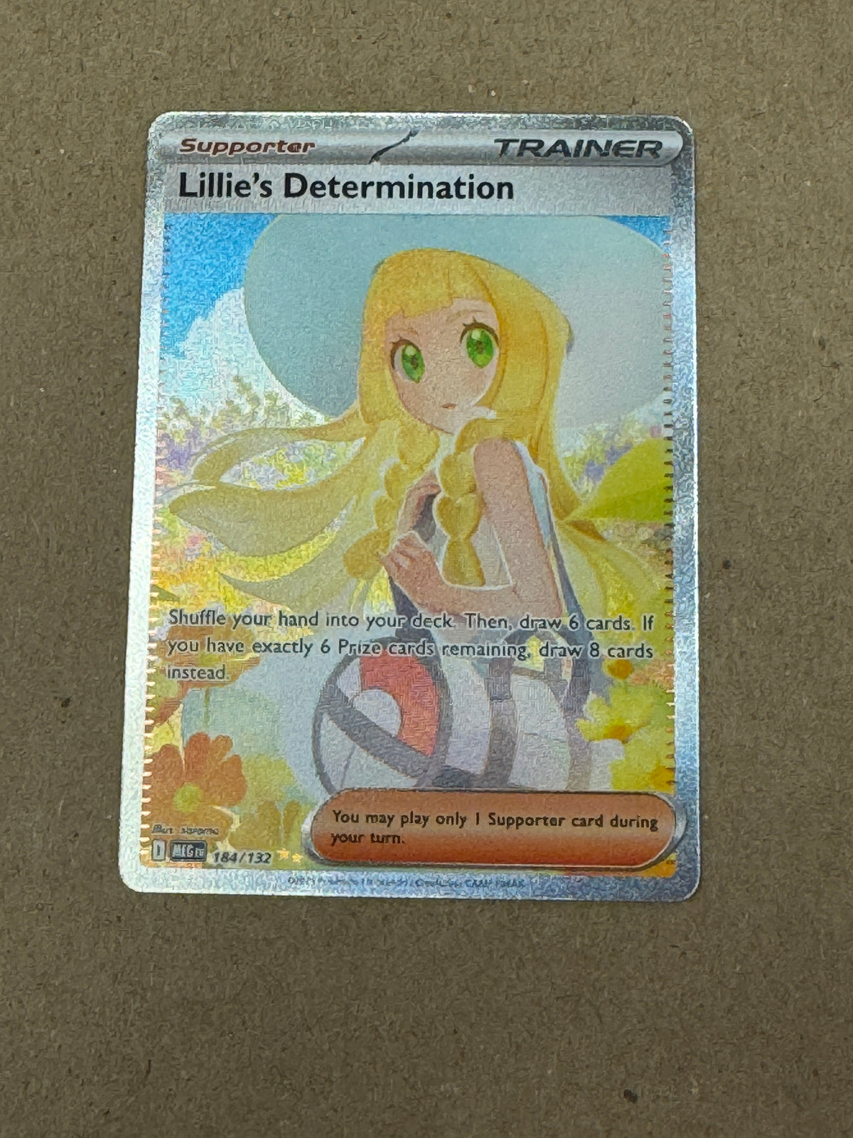 MEGA EVOLUTION LILLIE'S DETERMINATION  184/132  RAW  PK1785