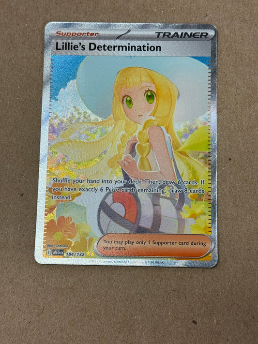 MEGA EVOLUTION LILLIE'S DETERMINATION  184/132  RAW  PK1786