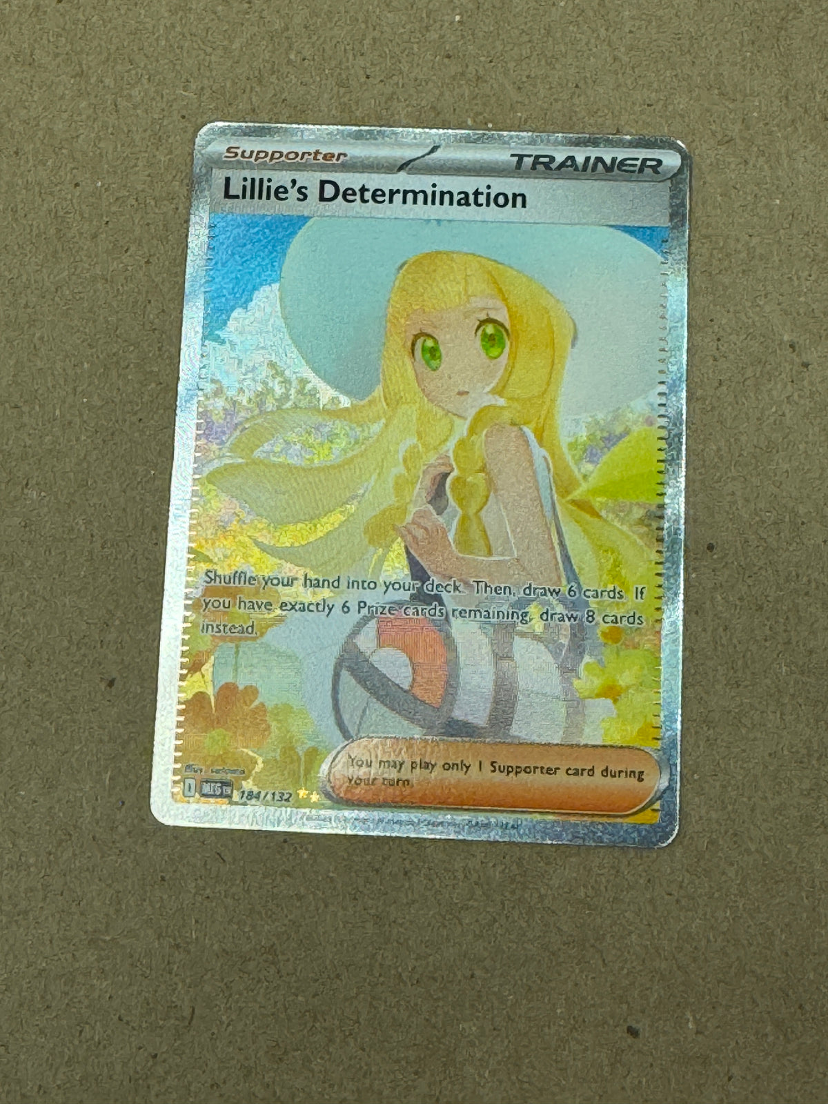 MEGA EVOLUTION LILLIE'S DETERMINATION  184/132  RAW  PK1787