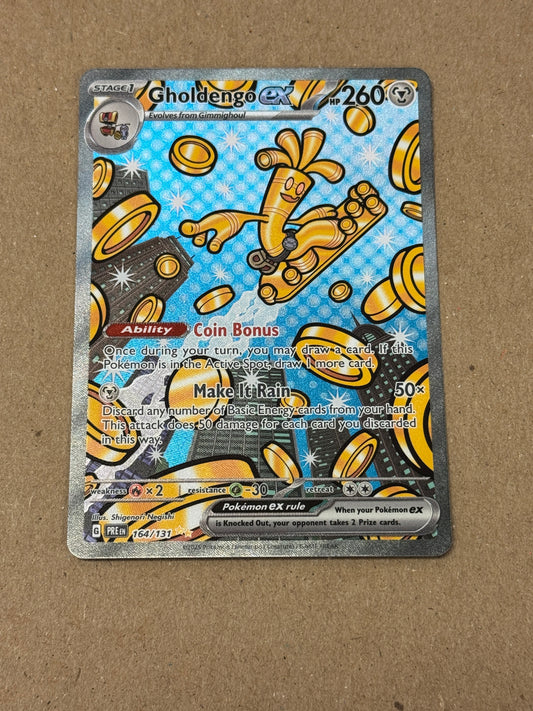 PRISMATIC EVOLUTIONS GHOLDENGO ex  164/131  RAW  PK1800