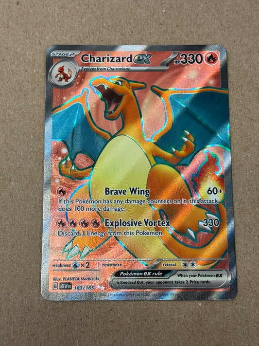 ENGLISH 151 CHARIZARD ex 183/165  RAW  PK1426