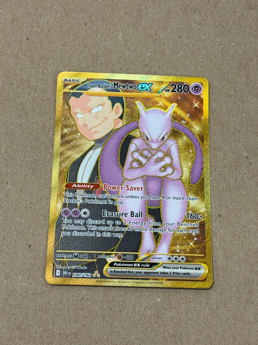 DESTINED RIVALS TEAM ROCKET'S MEWTWO ex  240/182  RAW  PK1442