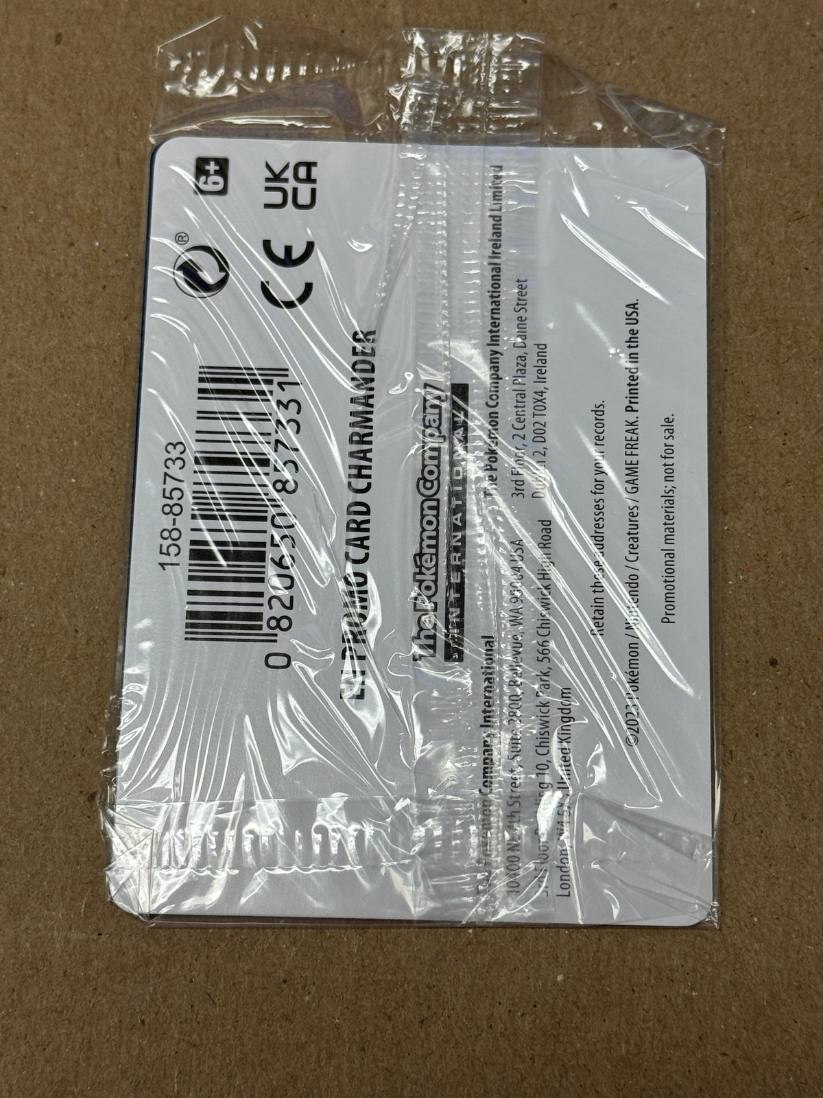 ENGLISH 151 GAMESTOP PROMO CHARMANDER 004/165  RAW  SEALED  PK1447