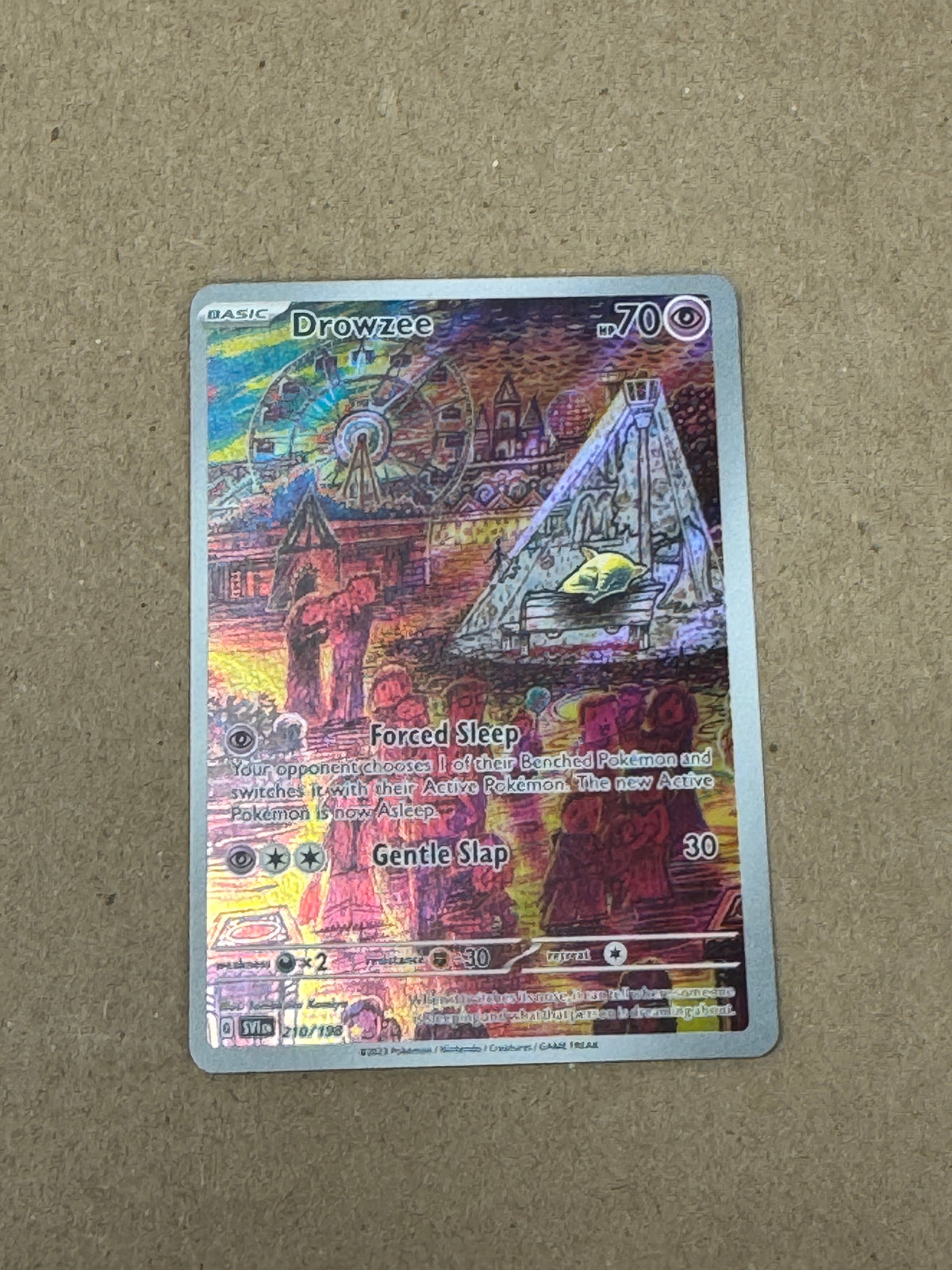 SCARLET & VIOLET DROWZEE  210/198  RAW  PK1452