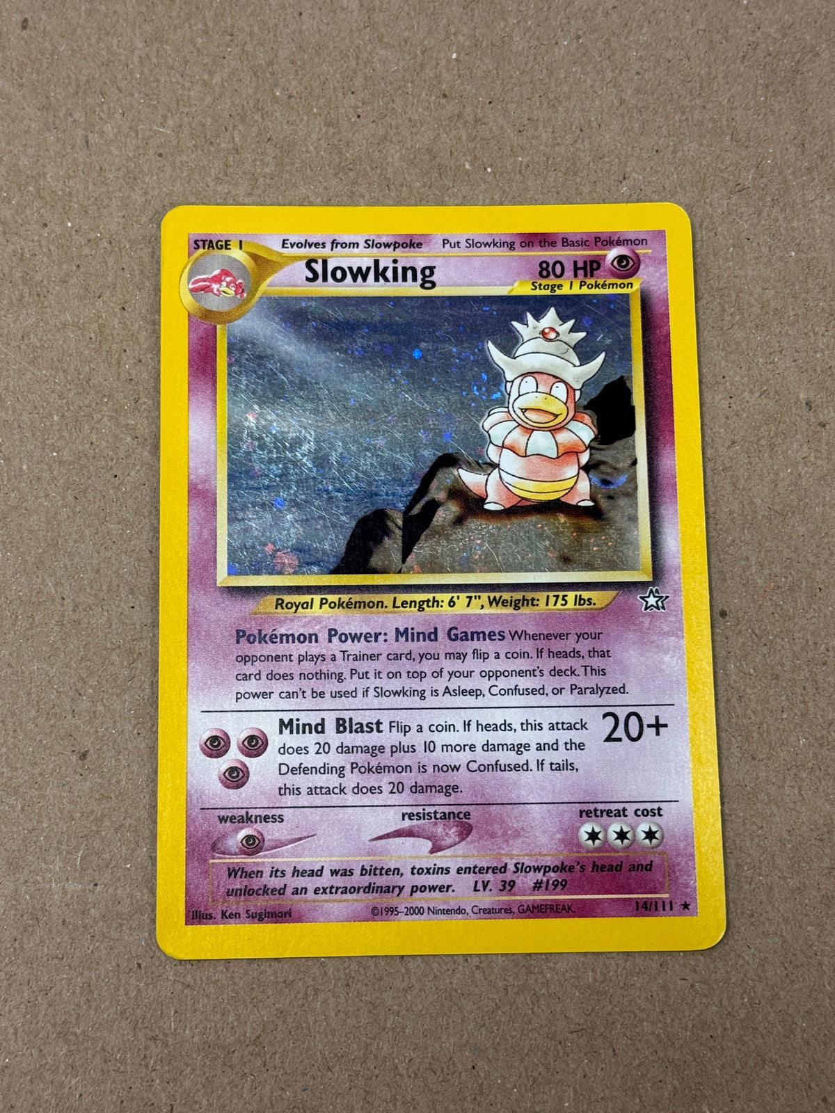 NEO GENESIS SLOWKING 14/111 PK1460 RAW