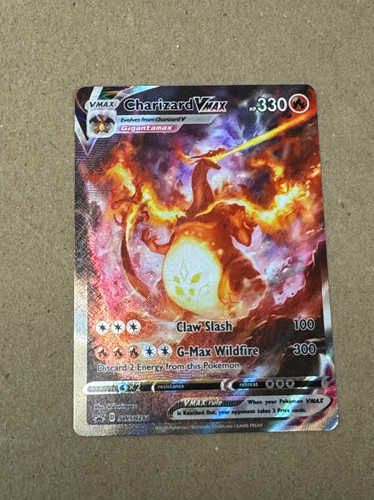 BLACK STAR PROMO CHARIZARD VMAX SWSH261 PK1462 RAW