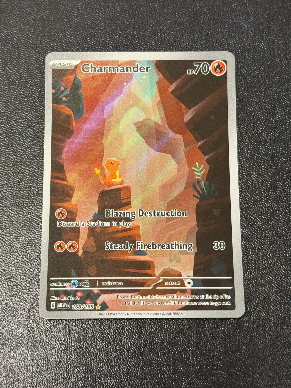 ENGLISH 151 CHARMANDER  168/165  RAW **PK1944**
