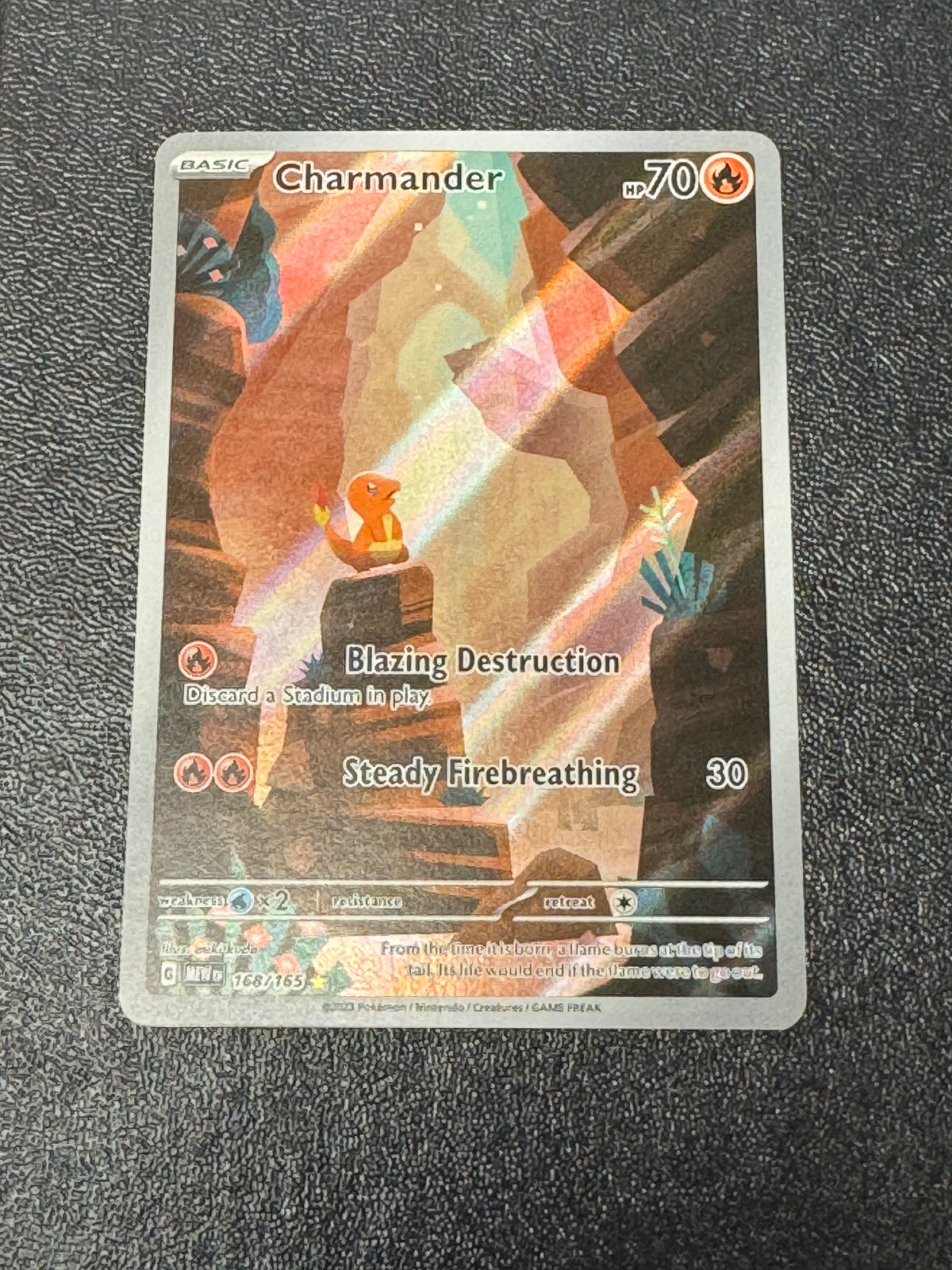 ENGLISH 151 CHARMANDER  168/165  RAW **PK1949**