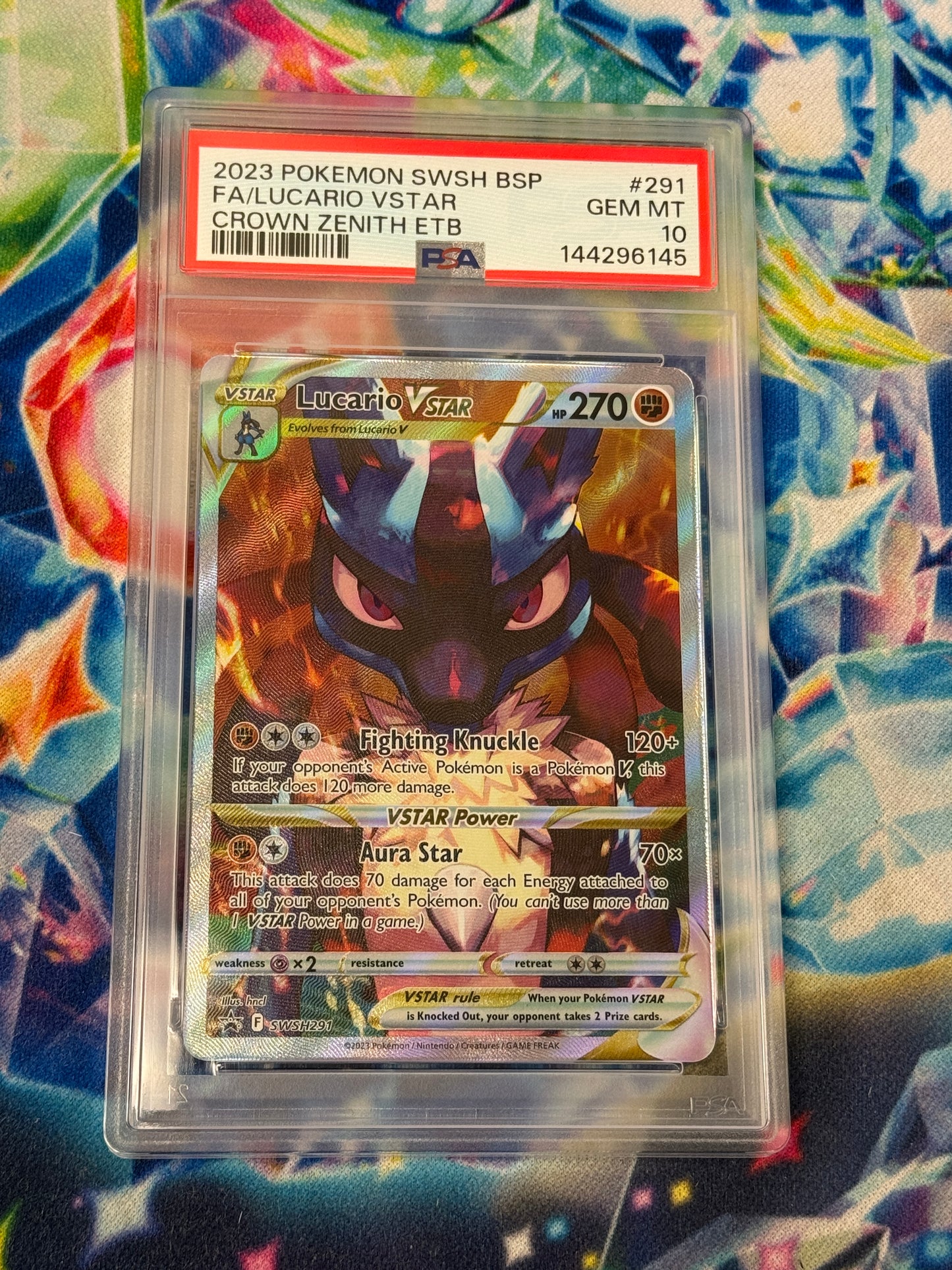 2023 LUCARIO VSTAR #SWSH291  PSA 10  PK1112
