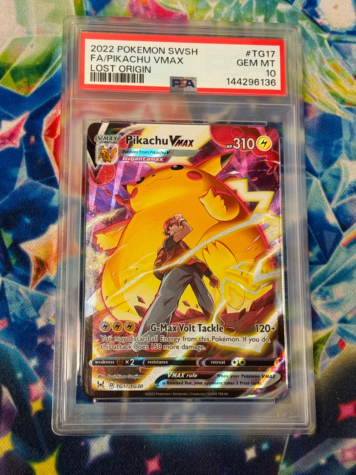 2022 LOST ORIGIN PIKACHU VMAX #TG17  PSA 10  PK1123