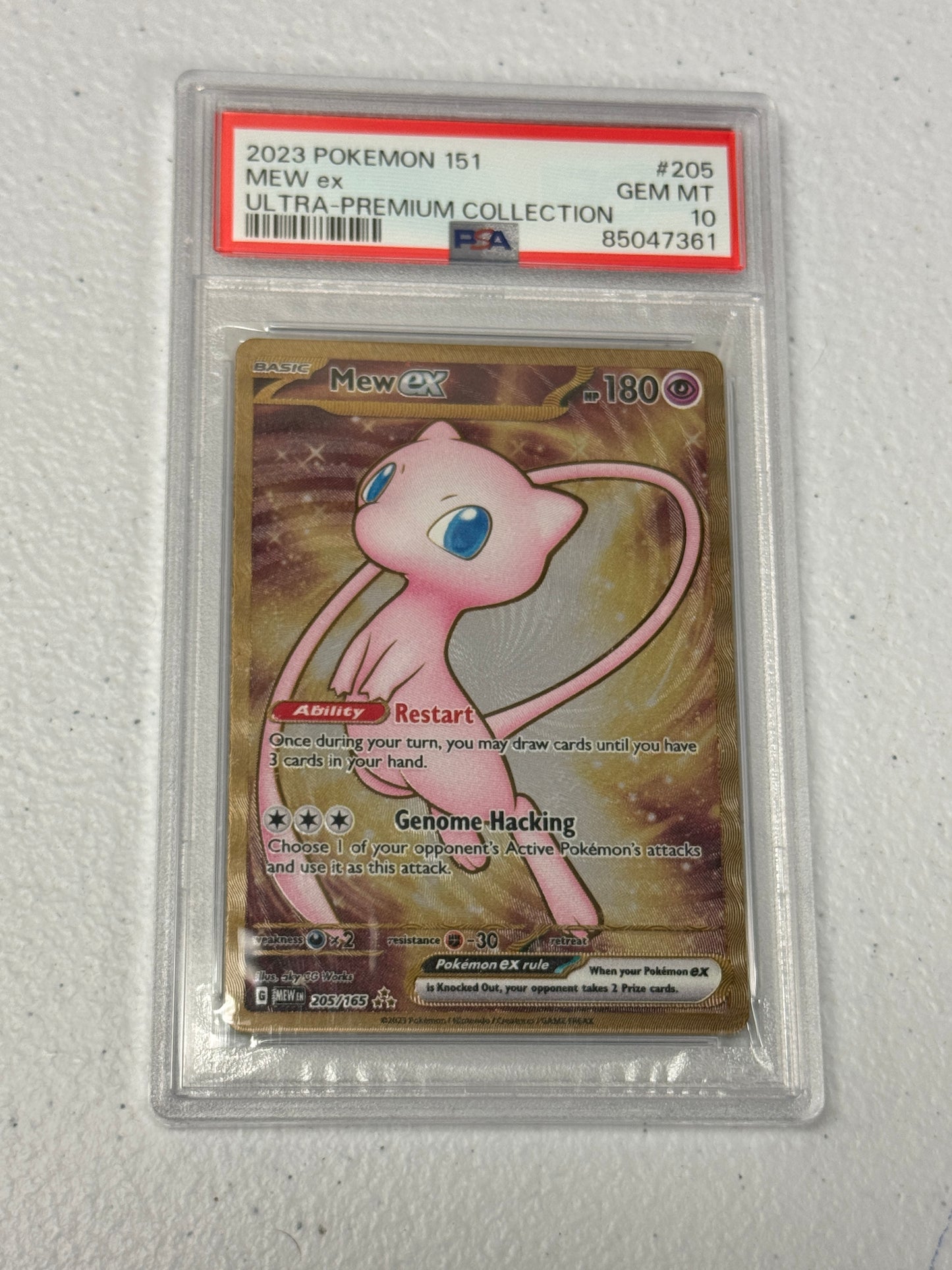 2023 151 UPC METAL MEW EX #205  PSA 10  PK1147