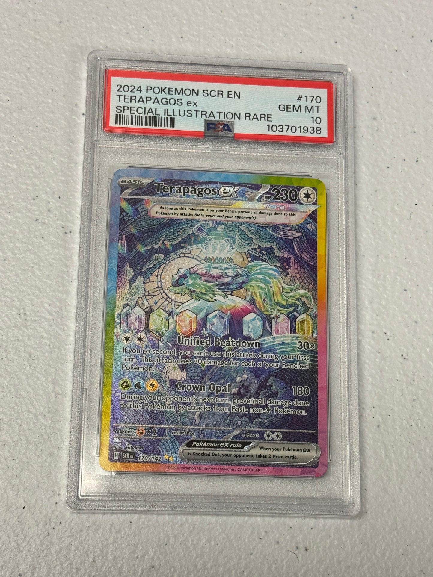 2024 STELLAR CROWN TERAPAGOS EX #170  PSA 10  PK1150