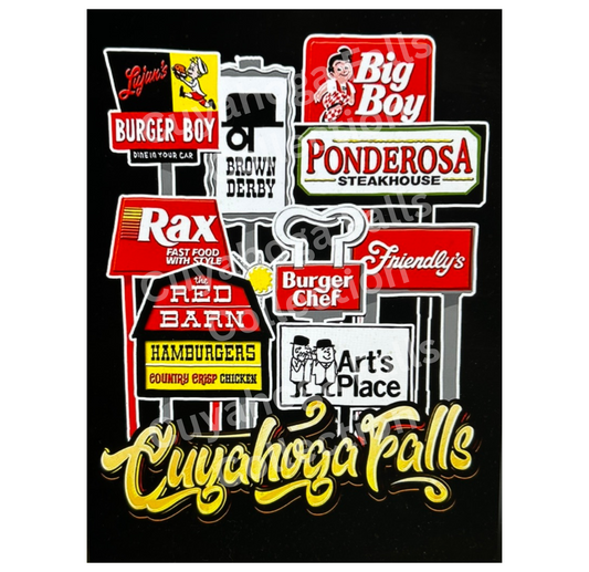 CUYAHOGA FALLS RESTAURANTS T-SHIRT