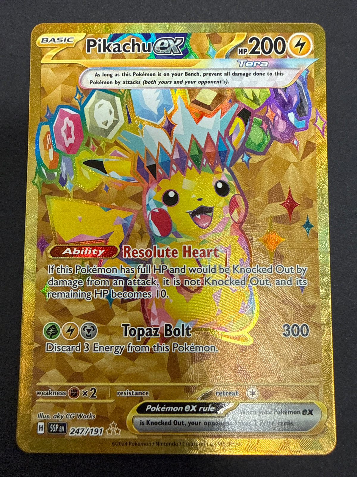 Surging Sparks Pikachu ex #247/191 (SINGLE *PK1896*)