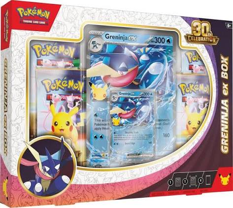 CELEBRATIONS 30TH ANNIVERSARY EX GRENINJA/SYLVEON BOX *LIMIT 2*